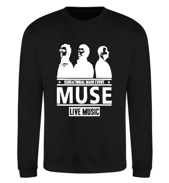 Світшот Muse group Чорний фото