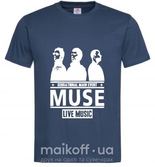 Мужская футболка Muse group Темно-синий фото