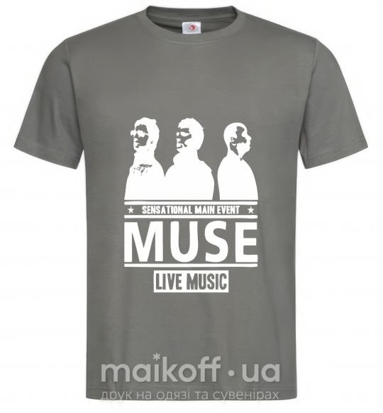 Чоловіча футболка Muse group Графіт фото
