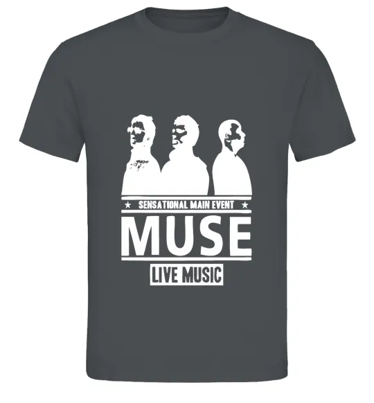 Мужская футболка Muse group Графит фото