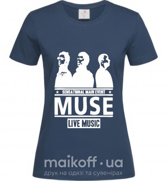 Жіноча футболка Muse group Темно-синій фото