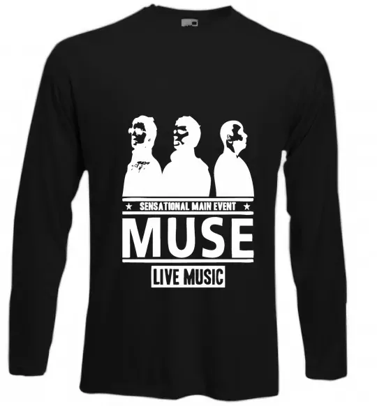 Лонгслив Muse group Черный фото