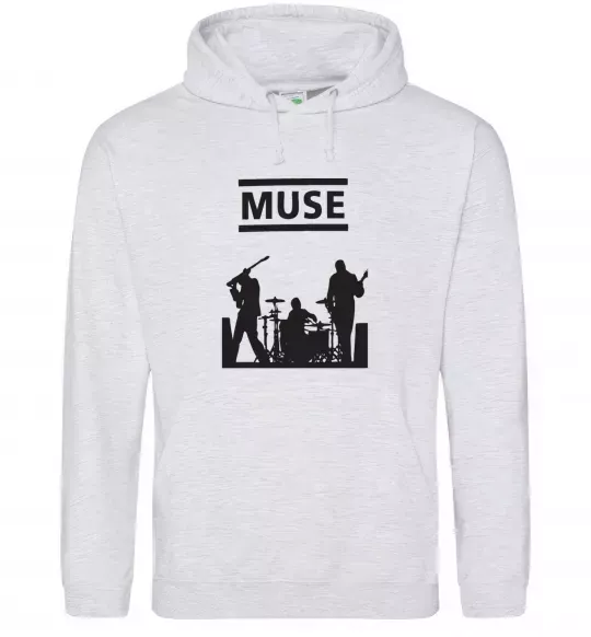 Чоловіча толстовка (худі) Muse siluet Сірий меланж фото