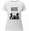 Жіноча преміум футболка Muse siluet Білий фото