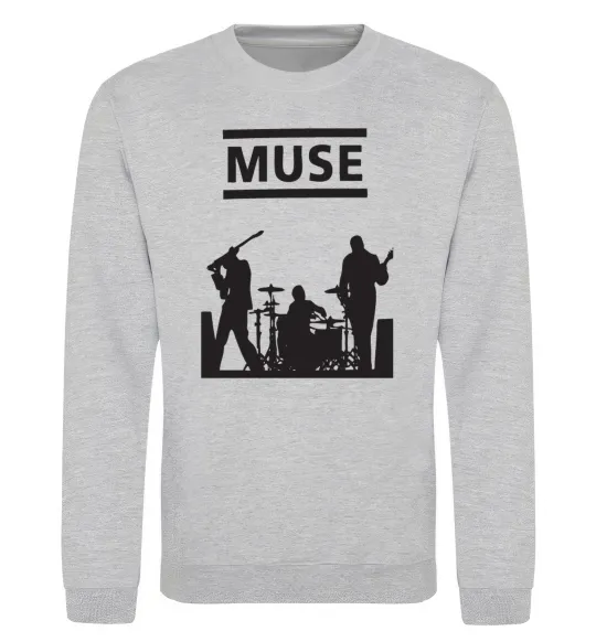 Свитшот Muse siluet Серый меланж фото