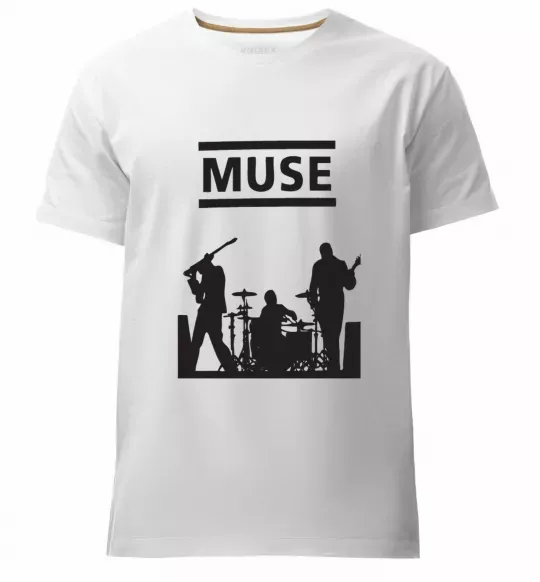 Мужская премиум футболка Muse siluet Белый фото