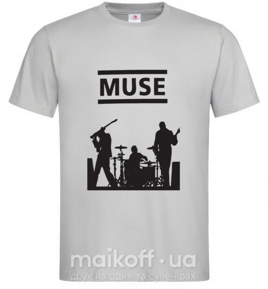 Чоловіча футболка Muse siluet Сірий фото