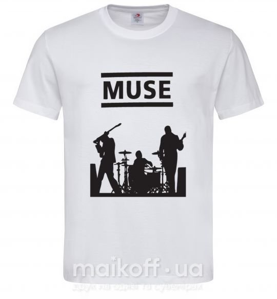 Мужская футболка Muse siluet Белый фото