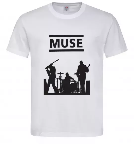 Чоловіча футболка Muse siluet Білий фото