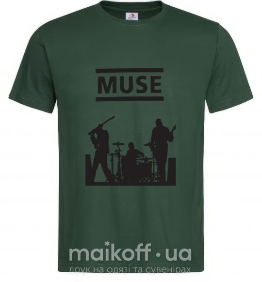 Мужская футболка Muse siluet Темно-зеленый фото