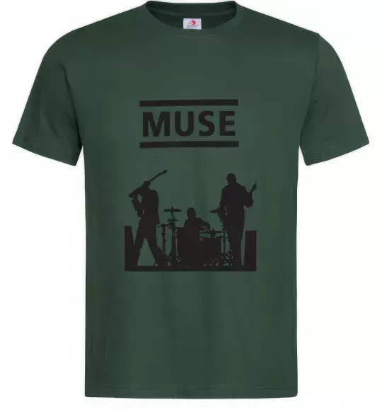 Чоловіча футболка Muse siluet Темно-зелений фото