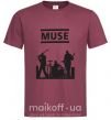 Мужская футболка Muse siluet Бордовый фото