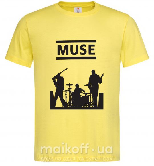 Мужская футболка Muse siluet Лимонный фото