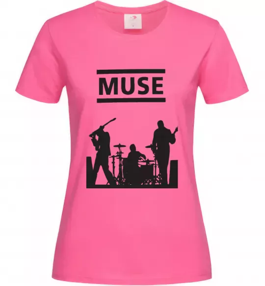 Жіноча футболка Muse siluet Яскраво-рожевий фото