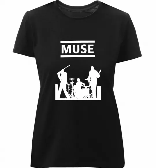 Жіноча преміум футболка Muse siluet Чорний фото