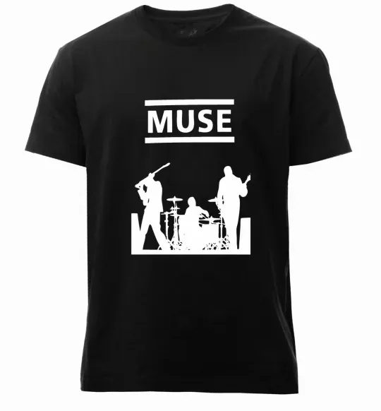 Мужская премиум футболка Muse siluet Черный фото