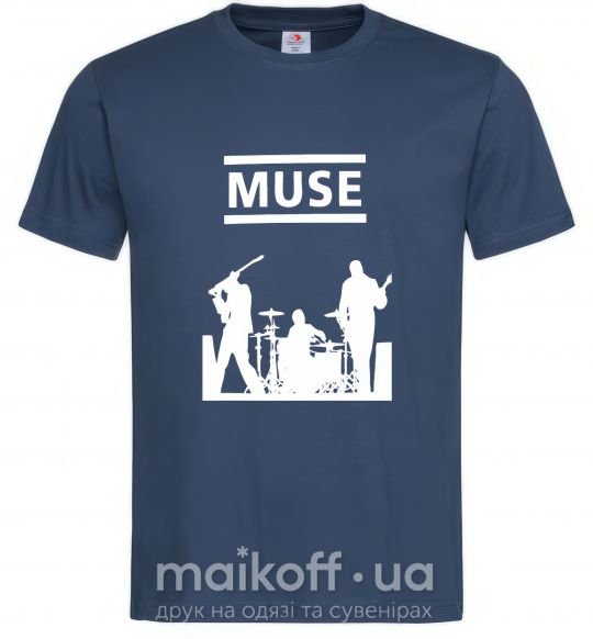 Мужская футболка Muse siluet Темно-синий фото