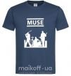 Чоловіча футболка Muse siluet Темно-синій фото