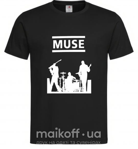 Чоловіча футболка Muse siluet Чорний фото