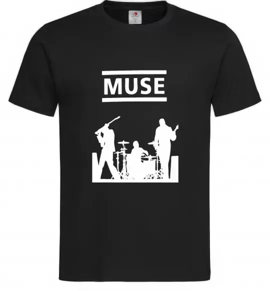 Чоловіча футболка Muse siluet Чорний фото