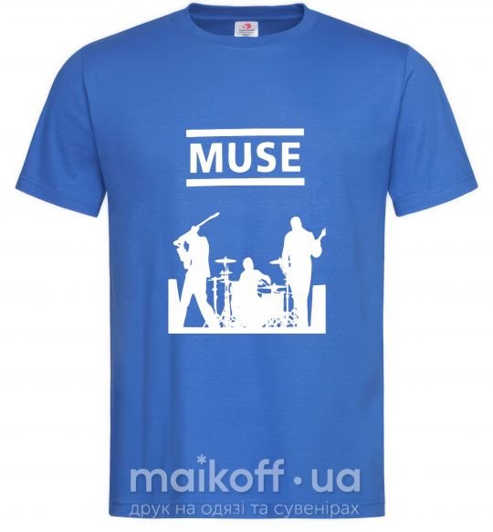 Мужская футболка Muse siluet Ярко-синий фото