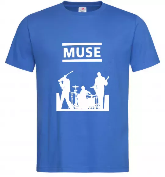 Чоловіча футболка Muse siluet Яскраво-синій фото