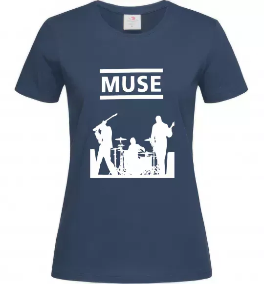 Жіноча футболка Muse siluet Темно-синій фото