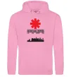 Чоловіча толстовка (худі) Red hot chili peppers city Рожевий фото