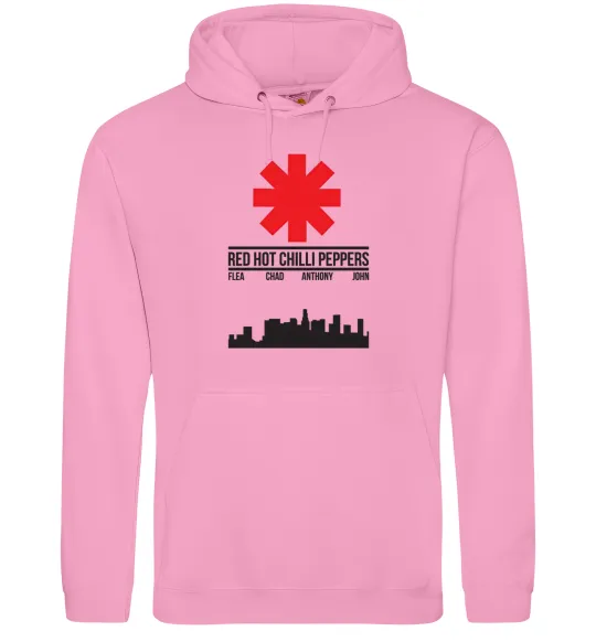 Женская толстовка (худи) Red hot chili peppers city Розовый фото