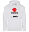 Жіноча толстовка (худі) Red hot chili peppers city Сірий меланж Жіноча толстовка (худі) Red hot chili peppers city Сірий меланж фото