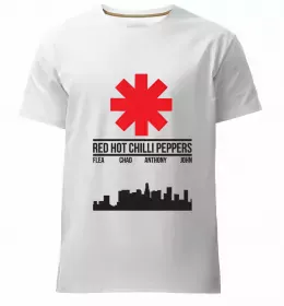 Мужская премиум футболка Red Hot Chili Peppers the getaway Белый фото