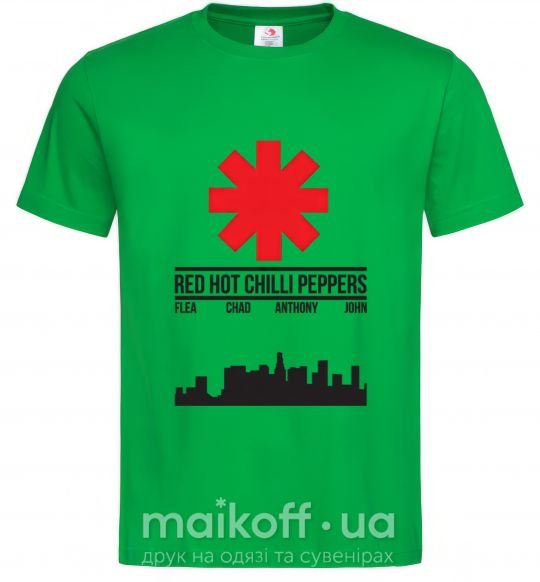Чоловіча футболка Red hot chili peppers city Зелений фото