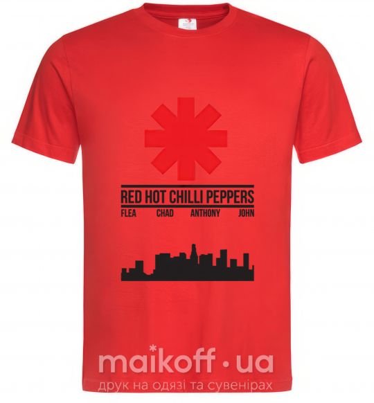 Чоловіча футболка Red hot chili peppers city Червоний фото