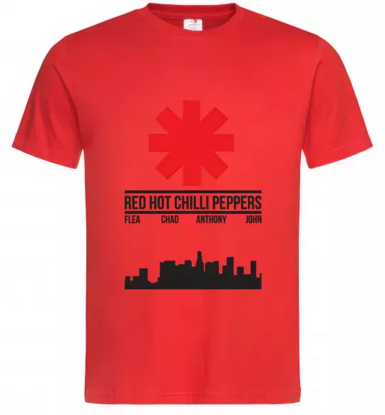Чоловіча футболка Red hot chili peppers city Червоний фото