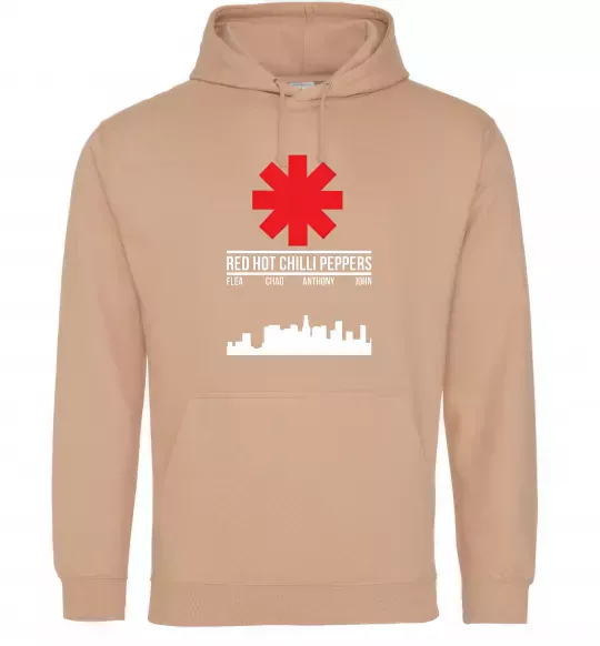 Жіноча толстовка (худі) Red hot chili peppers city Пісочний фото