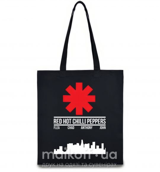 Еко-сумка Red hot chili peppers city Чорний фото