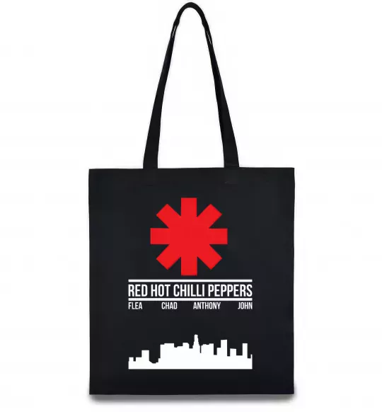 Эко-сумка Red hot chili peppers city Черный фото