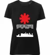 Жіноча преміум футболка Red hot chili peppers city Чорний фото