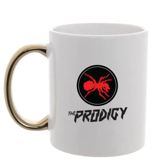 Чашка с цветной ручкой The prodigy Золото фото