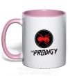 Чашка з кольоровою ручкою The prodigy Ніжно рожевий фото