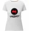 Жіноча преміум футболка The prodigy Білий фото