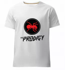 Мужская премиум футболка The prodigy ant Белый фото
