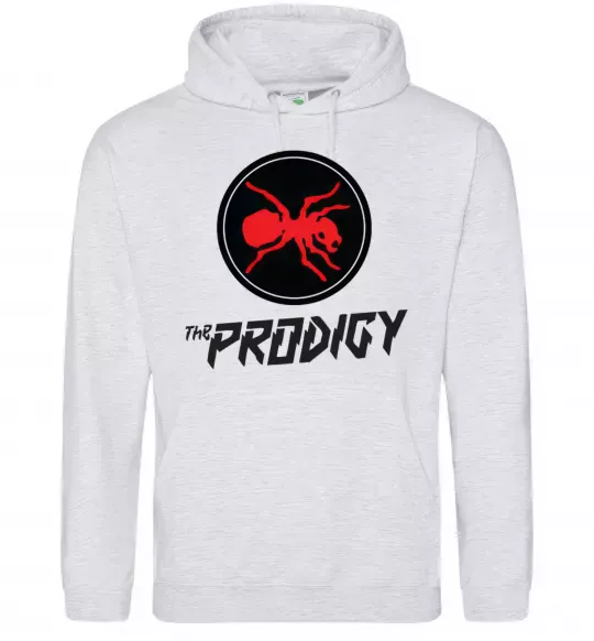 Чоловіча толстовка (худі) The prodigy Сірий меланж фото