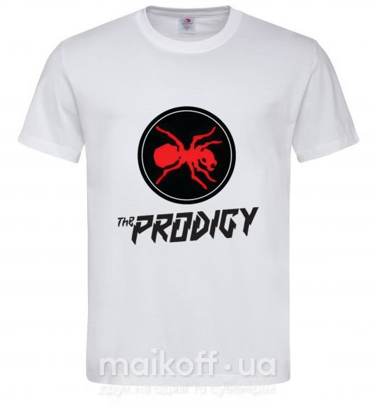 Мужская футболка The prodigy Белый фото