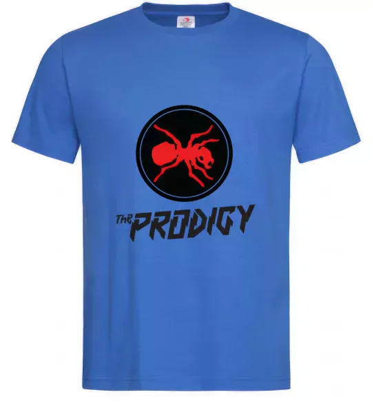 Мужская футболка The prodigy Ярко-синий фото