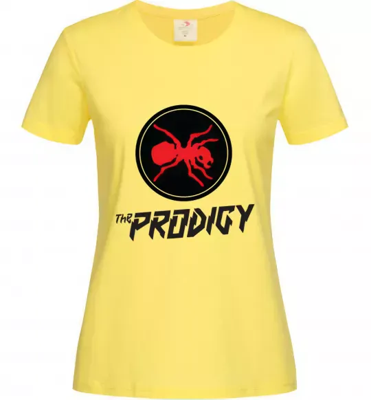 Жіноча футболка The prodigy Лимонний фото