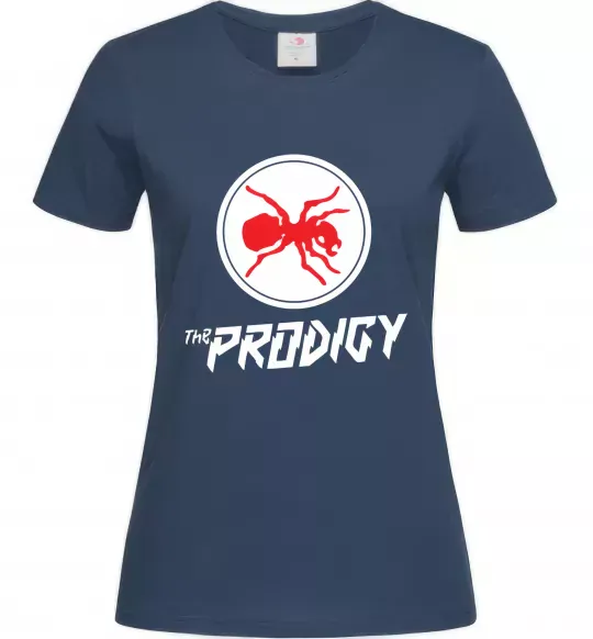 Жіноча футболка The prodigy Темно-синій фото