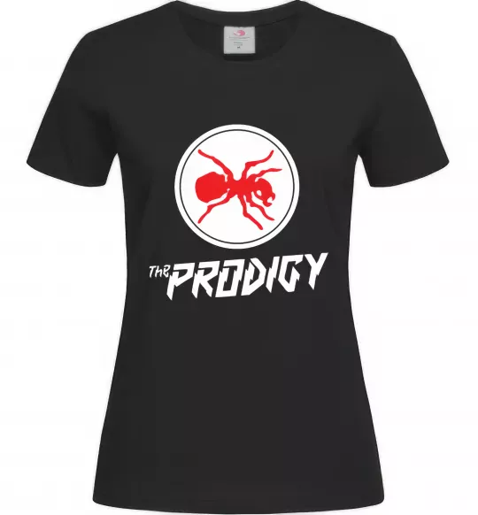Жіноча футболка The prodigy Чорний фото