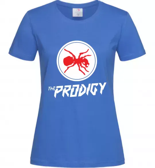 Жіноча футболка The prodigy Яскраво-синій фото