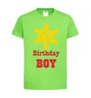 Детская футболка Birthday Boy Лаймовый фото